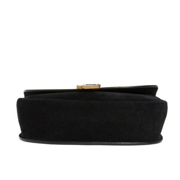 Brand new Yves Saint Laurent kaia small satchel bag in black suede. - Picture 3 of 13